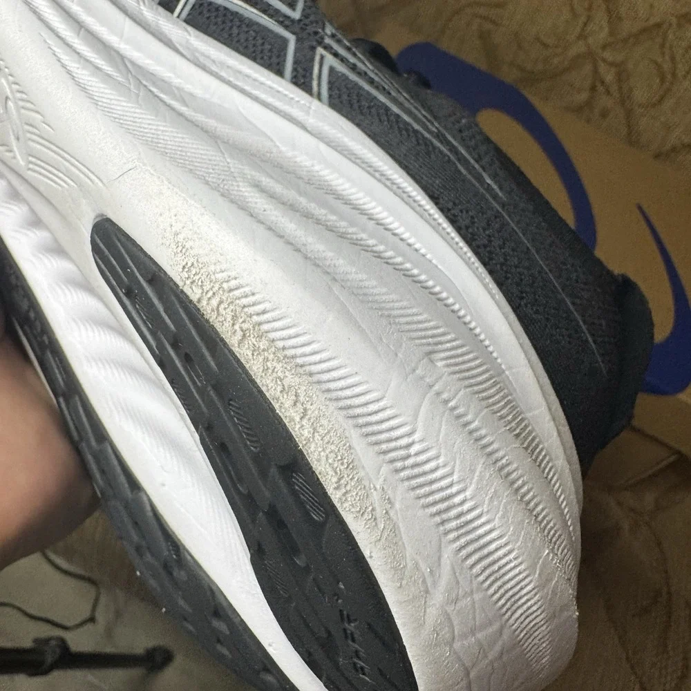 Asics Gel-Nimbus 26 Shoes Mens 10 Black Graphite Grey Road Race Running - Picture 9 of 12